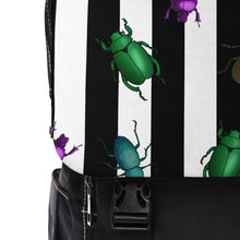 Load image into Gallery viewer, Beetle Stripe Delight Unisex Casual Shoulder Backpack
