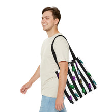 Load image into Gallery viewer, Beetle Stripe Delight Tote Bag
