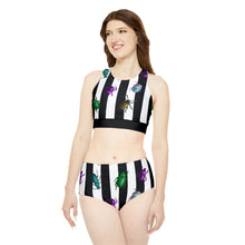 Load image into Gallery viewer, Beetle Stripe Delight Sporty Bikini Set
