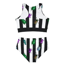 Load image into Gallery viewer, Beetle Stripe Delight Sporty Bikini Set
