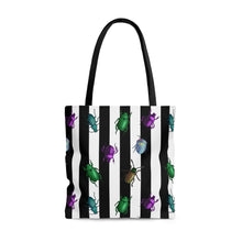 Load image into Gallery viewer, Beetle Stripe Delight Tote Bag
