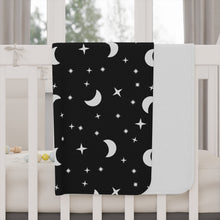 Load image into Gallery viewer, Moons and Stars Toddler Blanket
