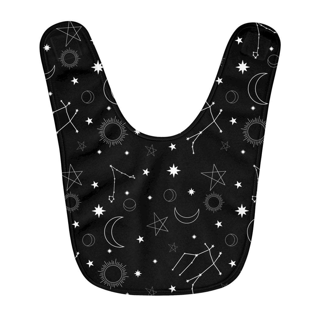 Stars and Constellations Fleece Baby Bib