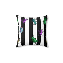 Load image into Gallery viewer, Beetle Stripe Delight Spun Polyester Square Pillow
