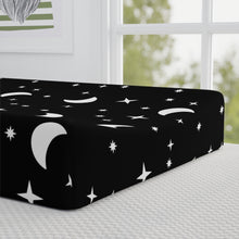 Load image into Gallery viewer, Moons and Stars Baby Changing Pad Cover
