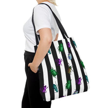 Load image into Gallery viewer, Beetle Stripe Delight Tote Bag
