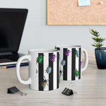 Load image into Gallery viewer, Beetle Stripe Delight Ceramic Mug 11oz
