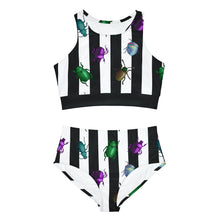 Load image into Gallery viewer, Beetle Stripe Delight Sporty Bikini Set
