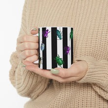 Load image into Gallery viewer, Beetle Stripe Delight Ceramic Mug 11oz
