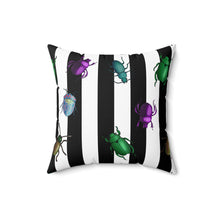 Load image into Gallery viewer, Beetle Stripe Delight Spun Polyester Square Pillow
