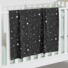 Load image into Gallery viewer, Stars and Constellations Baby Swaddle Blanket
