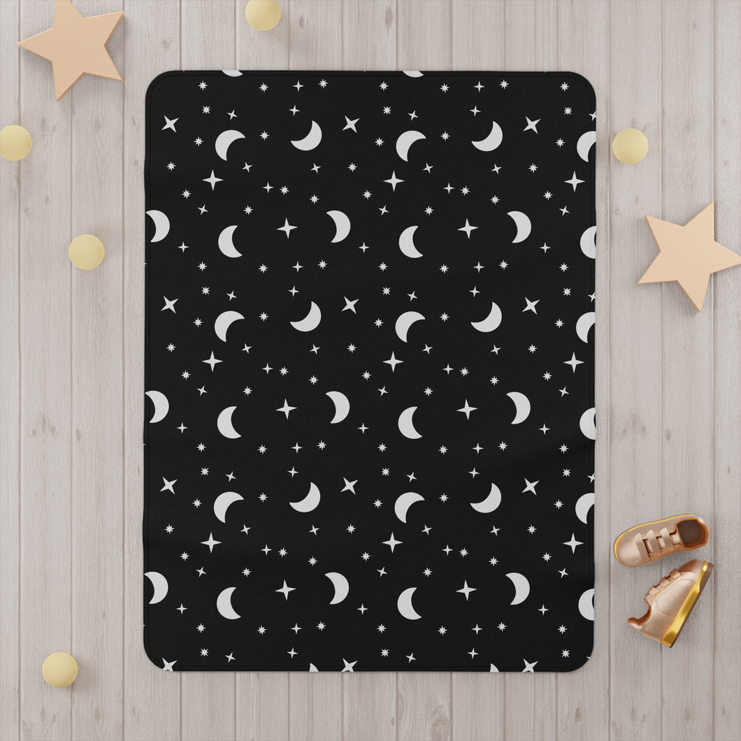 Moons and Stars Toddler Blanket