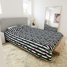 Load image into Gallery viewer, Beetle Stripe Delight Duvet Cover
