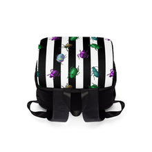 Load image into Gallery viewer, Beetle Stripe Delight Unisex Casual Shoulder Backpack
