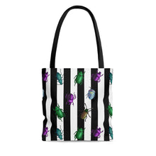 Load image into Gallery viewer, Beetle Stripe Delight Tote Bag
