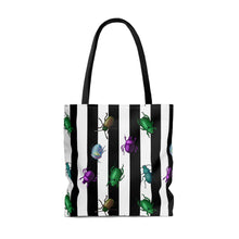 Load image into Gallery viewer, Beetle Stripe Delight Tote Bag
