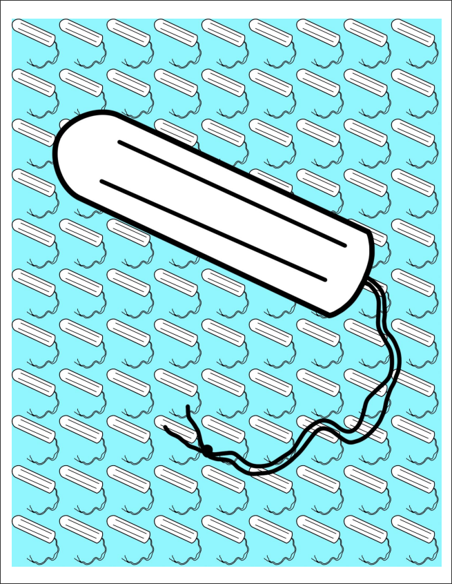 100 Tampons, Digital Download Art Print, Print At Home