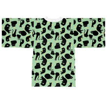 Load image into Gallery viewer, Cat Pattern Long Sleeve Kimono Robe
