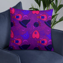 Load image into Gallery viewer, Witchy Things Basic Pillow (black backside)
