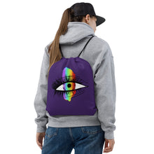 Load image into Gallery viewer, Rainbow Eyeball Drawstring Bag
