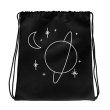 Load image into Gallery viewer, Outer Space Line Art Drawstring Bag
