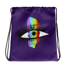 Load image into Gallery viewer, Rainbow Eyeball Drawstring Bag
