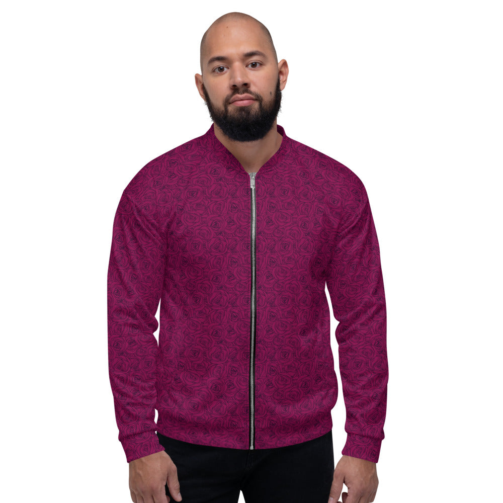 Rose Unisex Bomber Jacket