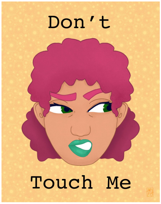 Don't Touch Me, Digital Download Art Print, Print At Home