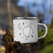 Load image into Gallery viewer, Outer Space Line Art Enamel Mug
