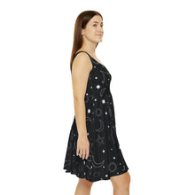 Load image into Gallery viewer, Celestial Black Women&#39;s Skater Dress
