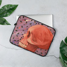 Load image into Gallery viewer, Confetti Skulls Skull Laptop Sleeve
