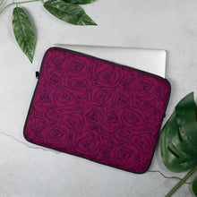 Load image into Gallery viewer, Burgundy Roses Laptop Sleeve
