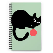 Load image into Gallery viewer, Kitty with Ball Spiral Notebook
