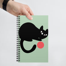 Load image into Gallery viewer, Kitty with Ball Spiral Notebook
