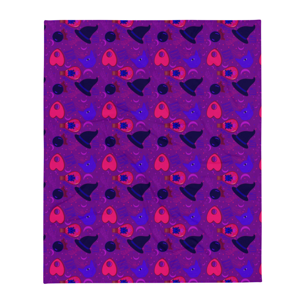 Witchy Things Throw Blanket