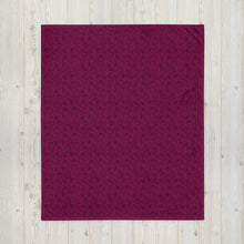 Load image into Gallery viewer, Burgundy Rose Throw Blanket
