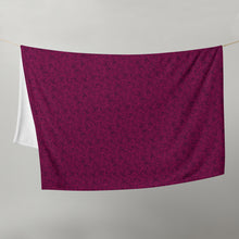 Load image into Gallery viewer, Burgundy Rose Throw Blanket
