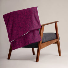 Load image into Gallery viewer, Burgundy Rose Throw Blanket
