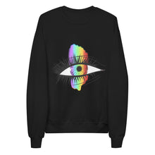 Load image into Gallery viewer, Rainbow Eyeball Unisex Fleece Sweatshirt
