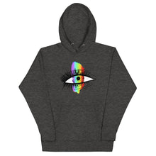 Load image into Gallery viewer, Rainbow Eyeball Unisex Hoodie
