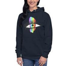 Load image into Gallery viewer, Rainbow Eyeball Unisex Hoodie
