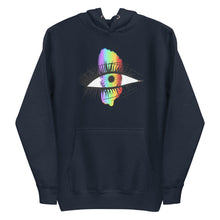 Load image into Gallery viewer, Rainbow Eyeball Unisex Hoodie
