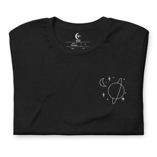 Load image into Gallery viewer, Outer Space Line Art Embroidered Short-Sleeve Unisex T-Shirt
