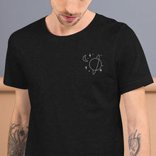 Load image into Gallery viewer, Outer Space Line Art Embroidered Short-Sleeve Unisex T-Shirt
