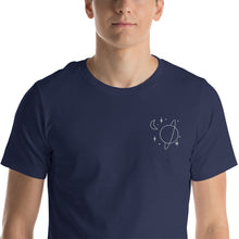 Load image into Gallery viewer, Outer Space Line Art Embroidered Short-Sleeve Unisex T-Shirt
