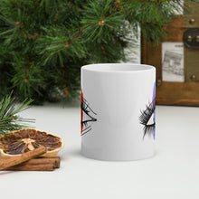 Load image into Gallery viewer, Rainbow Eyeball White Glossy Mug

