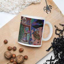 Load image into Gallery viewer, Witch in Her Seat White Glossy Mug
