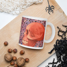 Load image into Gallery viewer, Confetti Skulls White Glossy Mug
