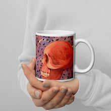 Load image into Gallery viewer, Confetti Skulls White Glossy Mug
