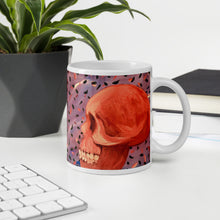 Load image into Gallery viewer, Confetti Skulls White Glossy Mug
